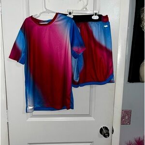 Size 14/16 children’s athletic short and shirt combo